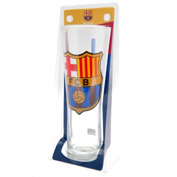 FC Barcelona Colour Crest Tall Beer Glass - Image 8