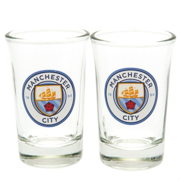 Manchester City FC 2pk Shot Glass Set - Image 4