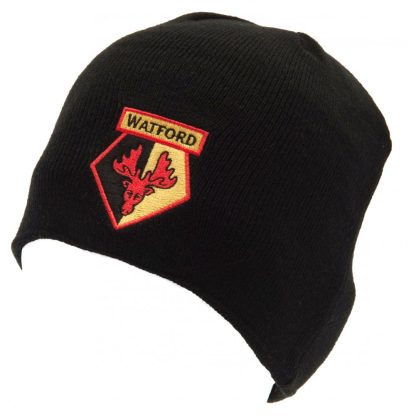 Watford FC Black Beanie - Image 4