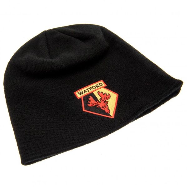 Watford FC Black Beanie - Image 6