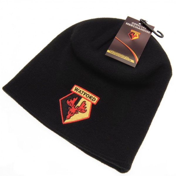 Watford FC Black Beanie - Image 8