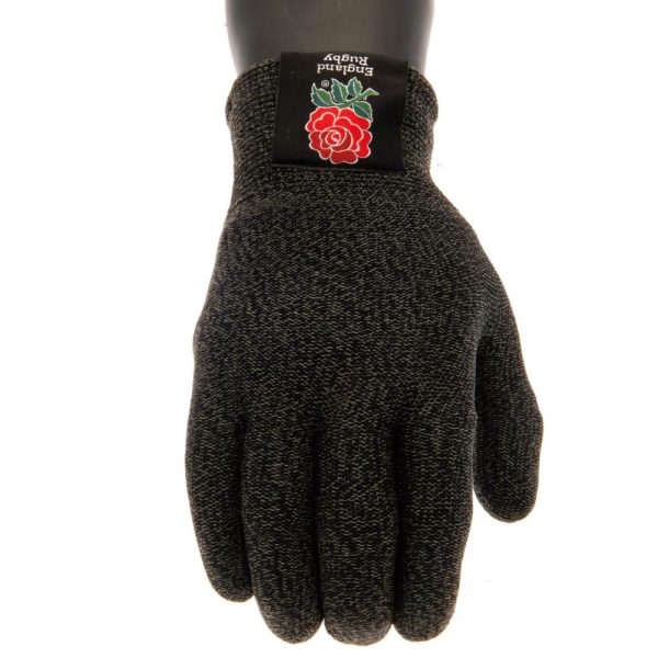England RFU Luxury Touchscreen Gloves Youths - Image 6