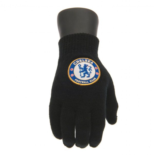 Chelsea FC Knitted Gloves Junior - Image 6