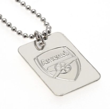Arsenal FC Silver Plated Dog Tag & Chain - Image 4