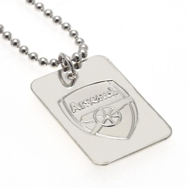 Arsenal FC Silver Plated Dog Tag & Chain - Image 4