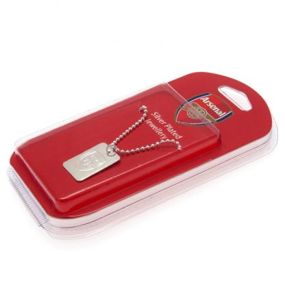 Arsenal FC Silver Plated Dog Tag & Chain - Image 8