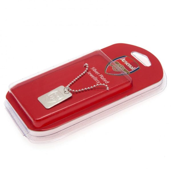 Arsenal FC Silver Plated Dog Tag & Chain - Image 8