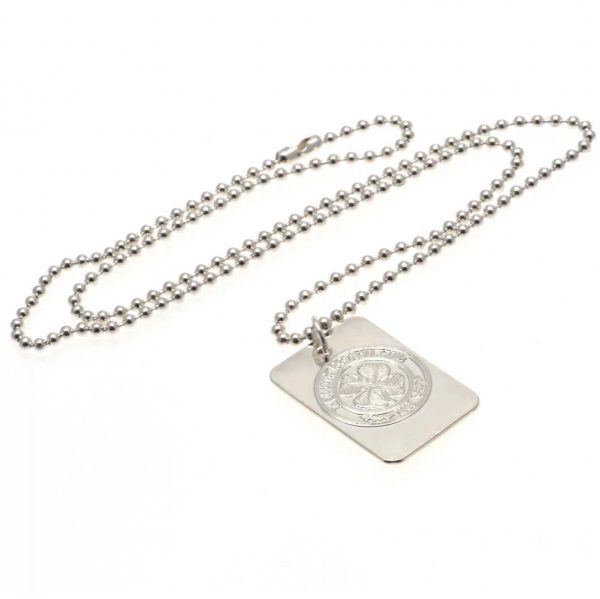 Celtic FC Silver Plated Dog Tag & Chain - Image 6