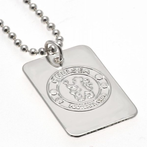 Chelsea FC Silver Plated Dog Tag & Chain - Image 4