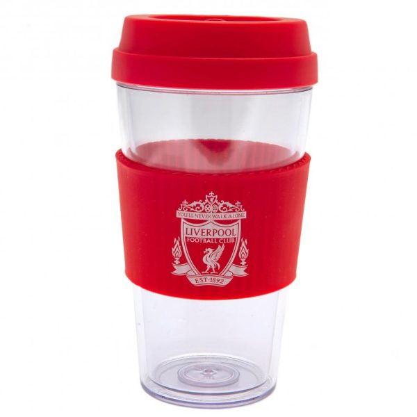 Liverpool FC Crest Silicone Grip Travel Mug - Image 4