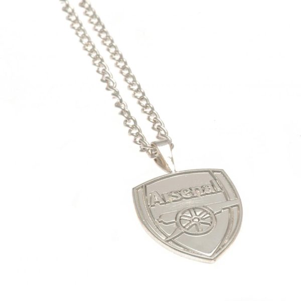 Arsenal FC Silver Plated Pendant & Chain XL - Image 6