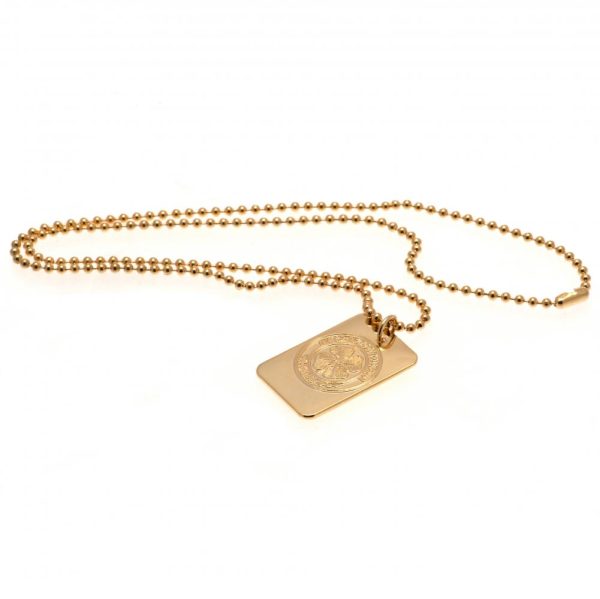 Celtic FC Gold Plated Dog Tag & Chain - Image 4