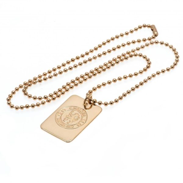 Chelsea FC Gold Plated Dog Tag & Chain - Image 4
