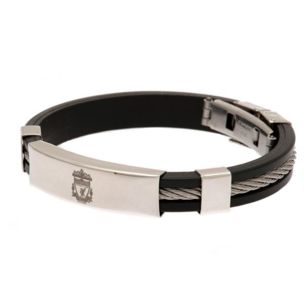 Liverpool FC Silver Inlay Silicone Bracelet - Image 4
