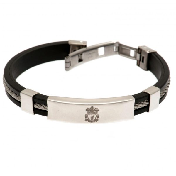 Liverpool FC Silver Inlay Silicone Bracelet - Image 6