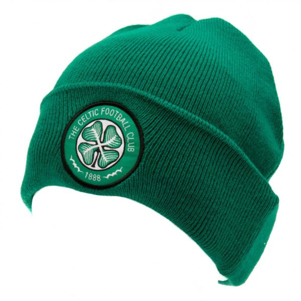 Celtic FC Green Cuff Beanie - Image 4