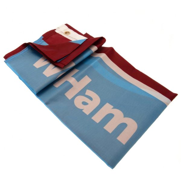 West Ham United FC Wordmark Flag - Image 6