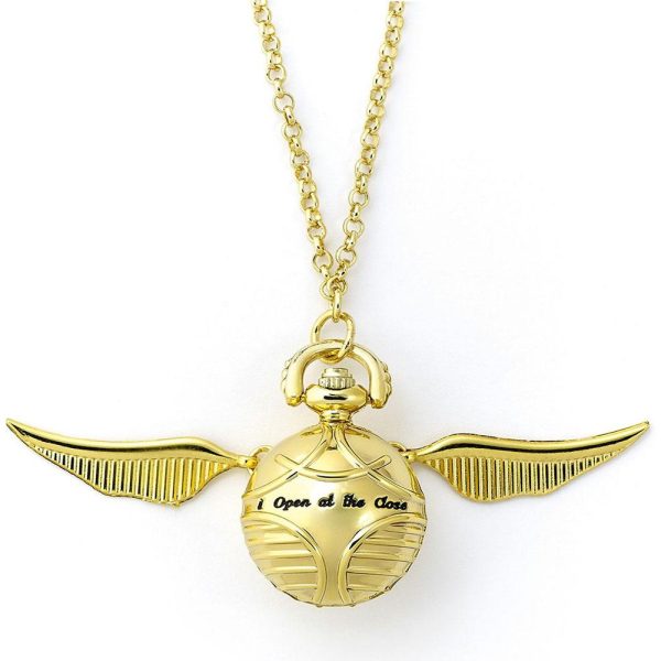 Harry Potter Gold Plated Golden Snitch Watch Necklace - Image 6