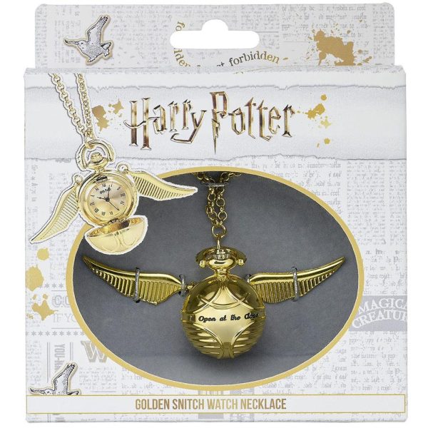 Harry Potter Gold Plated Golden Snitch Watch Necklace - Image 8