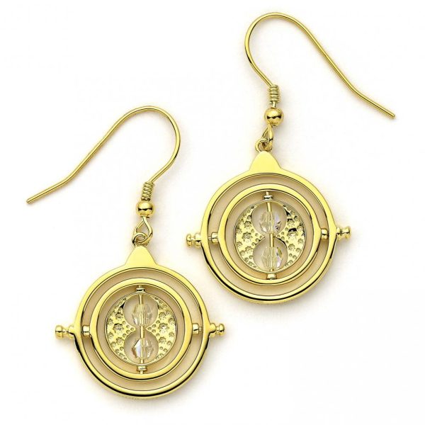 Harry Potter Gold Plated Crystal Earrings Time Turner - Image 6