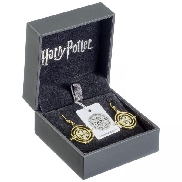 Harry Potter Gold Plated Crystal Earrings Time Turner - Image 8