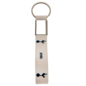 Tottenham Hotspur FC White Silicone Keyring