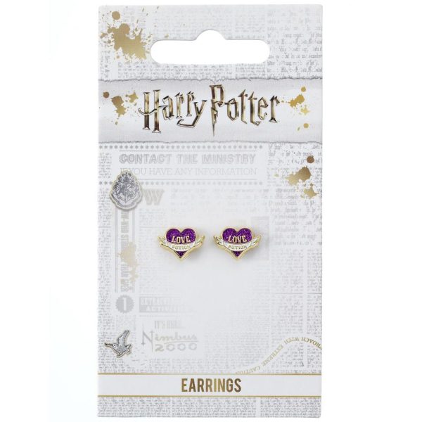 Harry Potter Gold Plated Love Potion Stud Earrings - Image 6