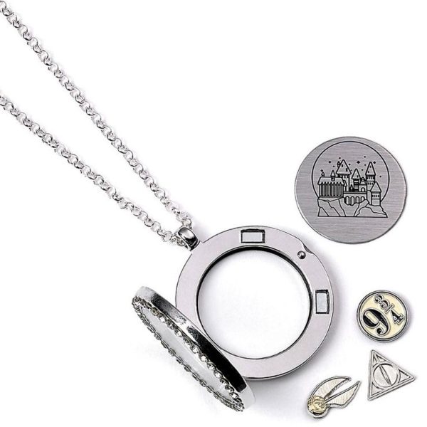 Harry Potter Silver Plated Charm Locket Necklace - Image 8