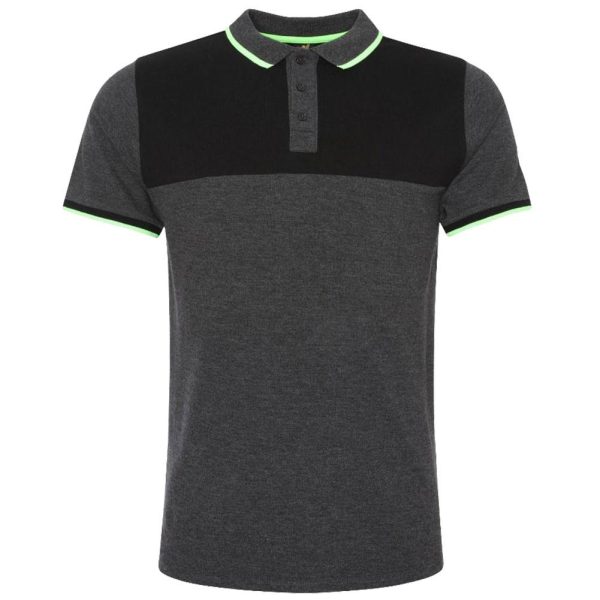 Liverpool FC Neon Panel Polo Mens Charcoal S - Image 4
