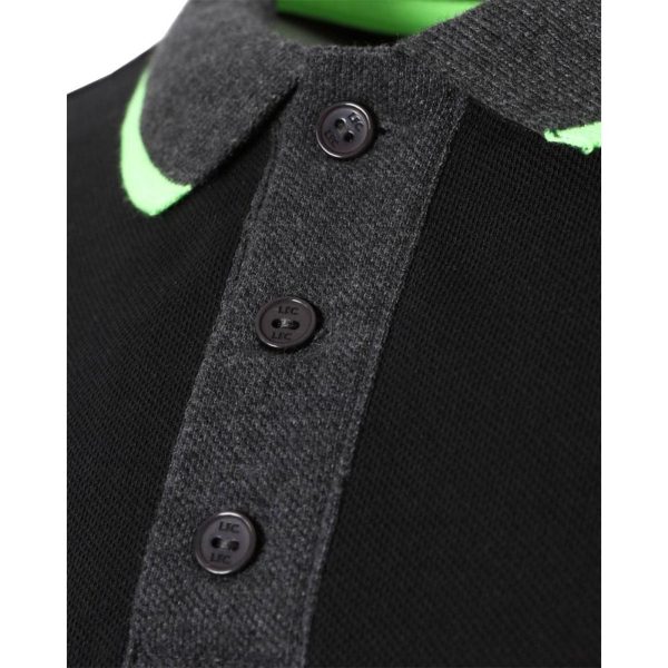 Liverpool FC Neon Panel Polo Mens Charcoal S - Image 6