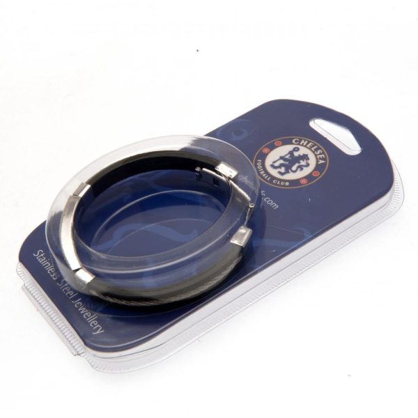 Chelsea FC Silver Inlay Silicone Bracelet - Image 8