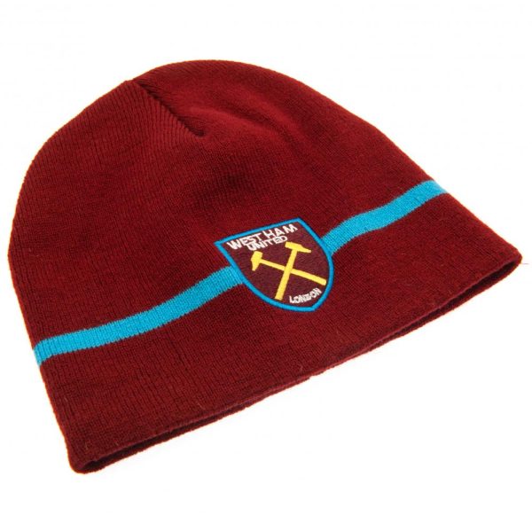 West Ham United FC Stripe Beanie - Image 6