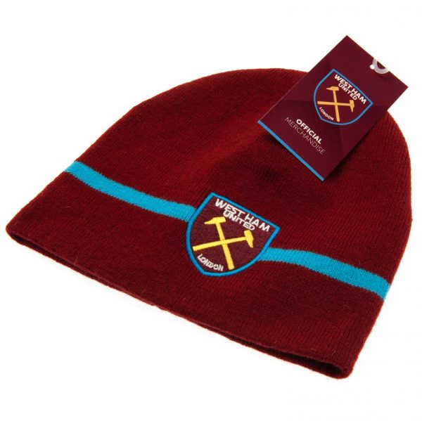 West Ham United FC Stripe Beanie - Image 8