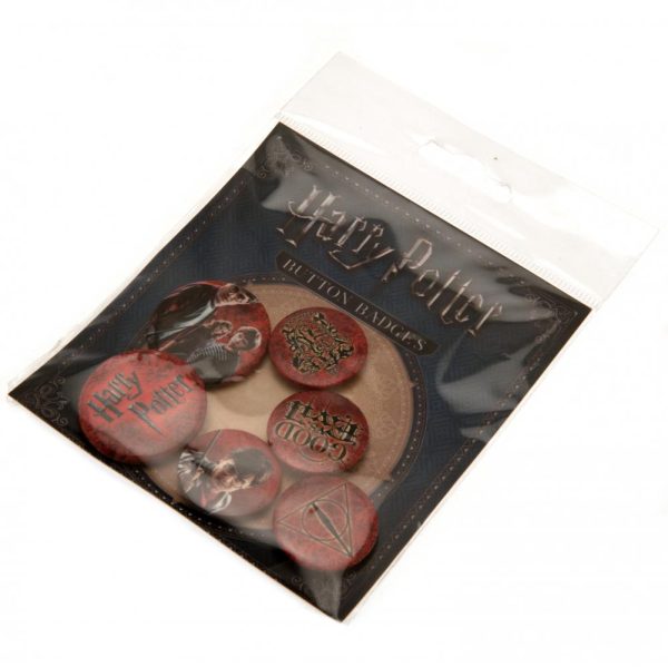 Harry Potter Button Badge Set Logo - Image 8