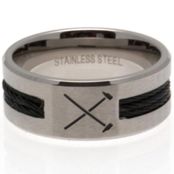West Ham United FC Black Inlay Ring Small HM - Image 4