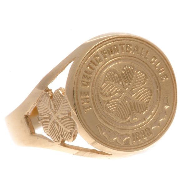 Celtic FC 9ct Gold Crest Ring Medium - Image 2