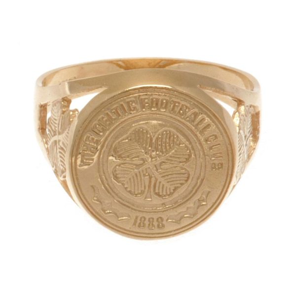 Celtic FC 9ct Gold Crest Ring Large - Image 3