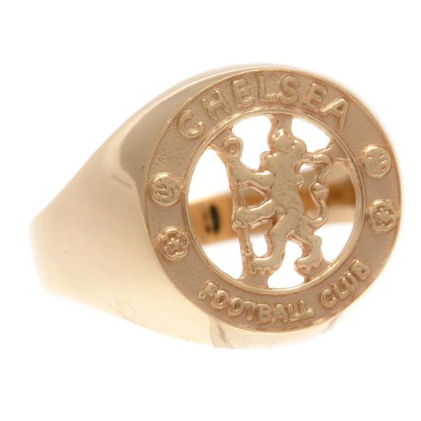 Chelsea FC 9ct Gold Crest Ring Large - Image 2
