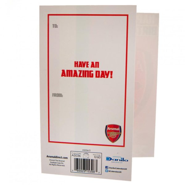 Arsenal FC Gunners Birthday Card - Image 3