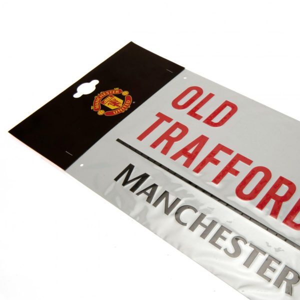Manchester United FC White Street Sign - Image 3