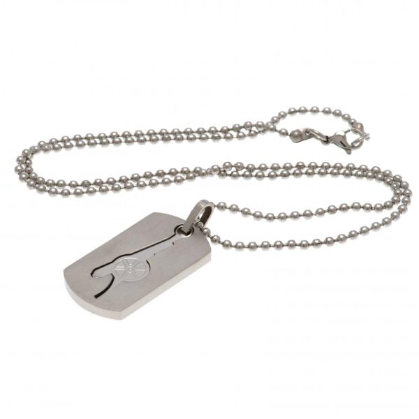 Arsenal FC Cut Out Cannon Dog Tag & Chain - Image 2