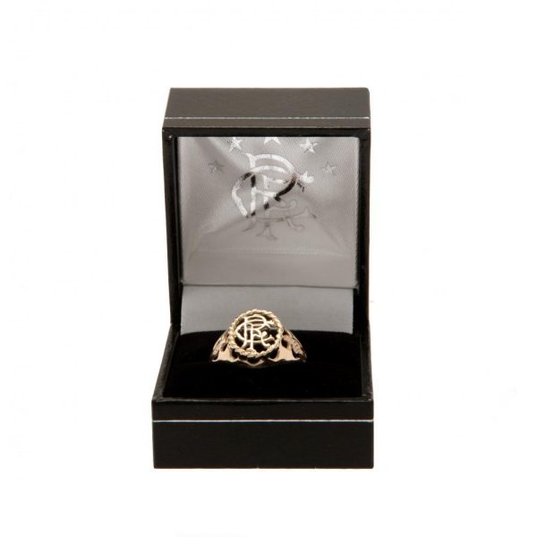 Rangers FC 9ct Gold Crest Ring Medium - Image 4