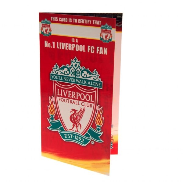Liverpool FC No. 1 Fan Birthday Card - Image 2