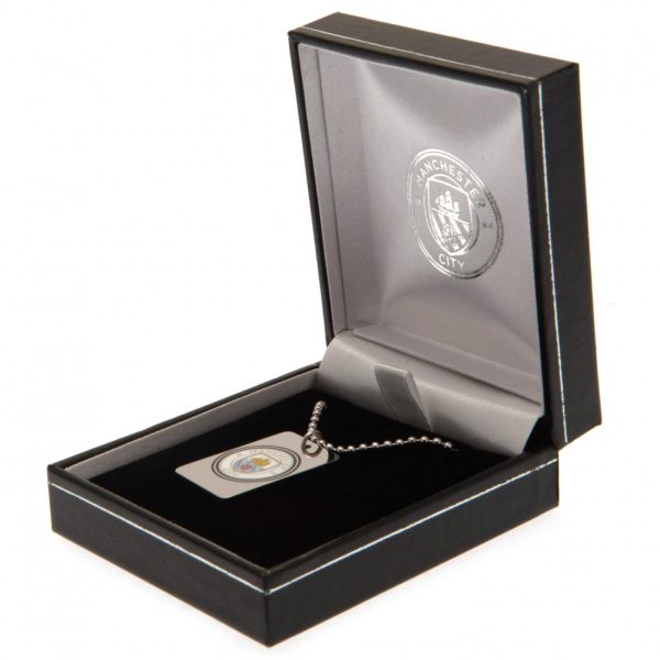 Manchester City FC Enamel Crest Dog Tag & Chain - Image 3