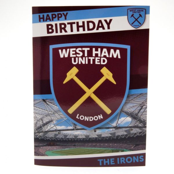 West Ham United FC Musical Birthday Card - Image 3