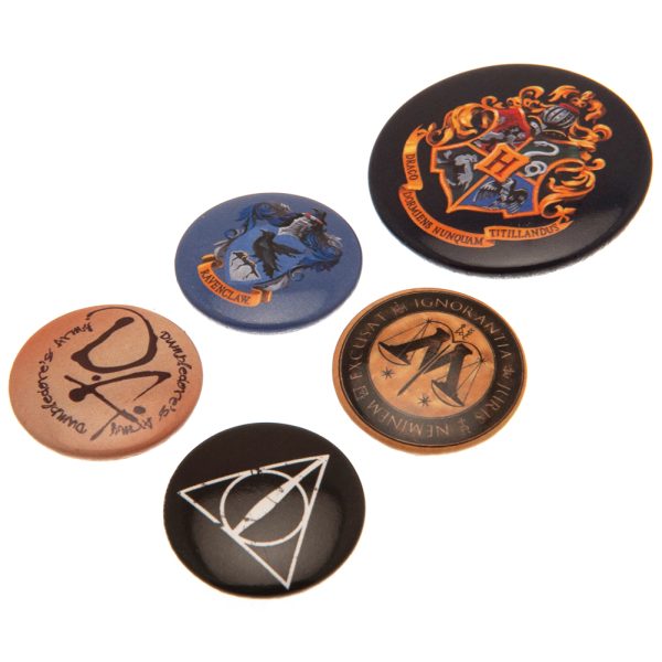 Harry Potter Hogwarts Button Badge Set - Image 2