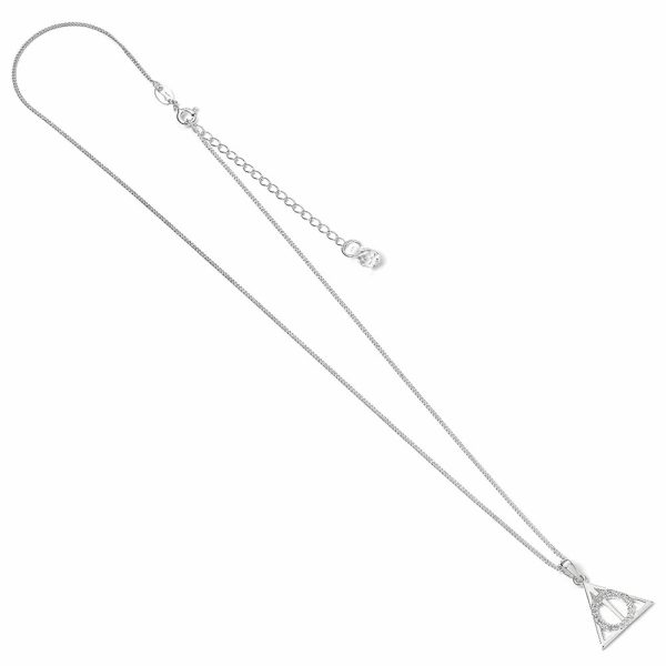 Harry Potter Sterling Silver Crystal Necklace Deathly Hallows - Image 3