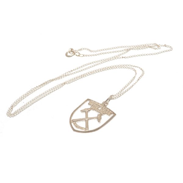 West Ham United FC Sterling Silver Pendant & Chain CR - Image 2