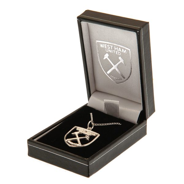 West Ham United FC Sterling Silver Pendant & Chain CR - Image 3