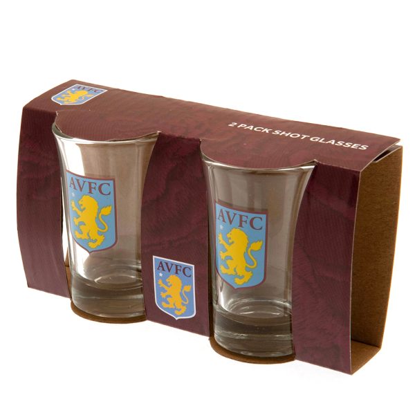 Aston Villa FC 2pk Shot Glass Set - Image 3